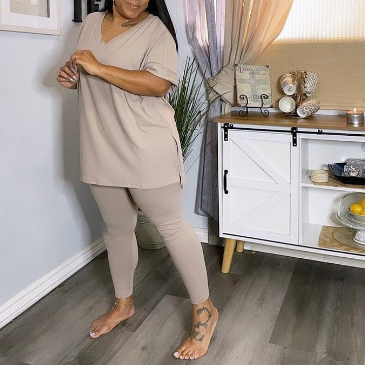 Heather - taupe lounge set