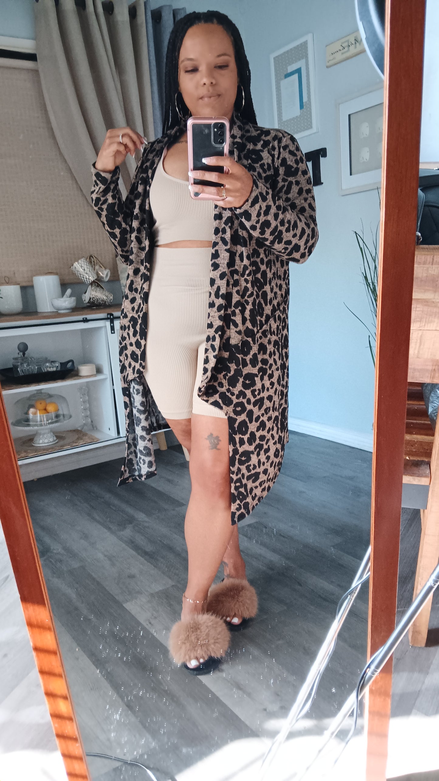 Lawna leopard print cardigan