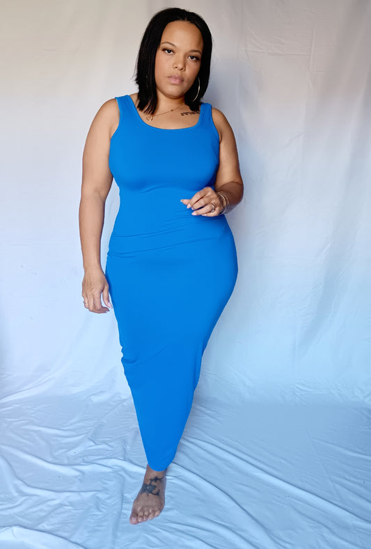 Raquel - cobalt blue maxi dress